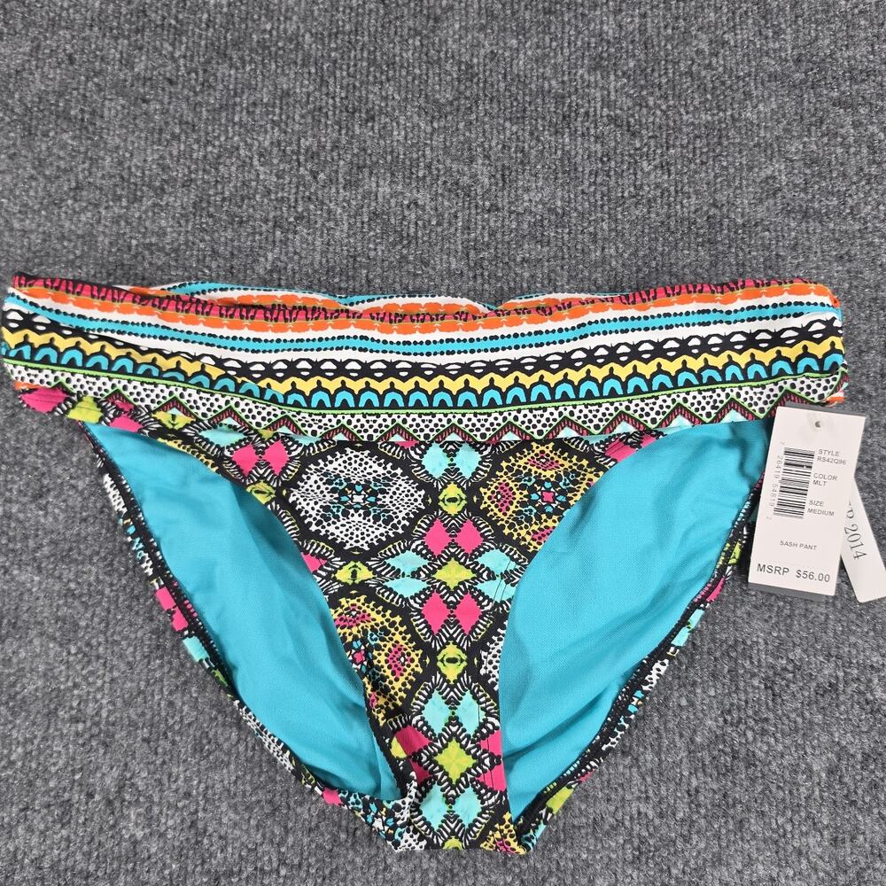 Kenneth Cole Reaction Women's Medium Multicolor Sash Bikini Bottom Swimwear